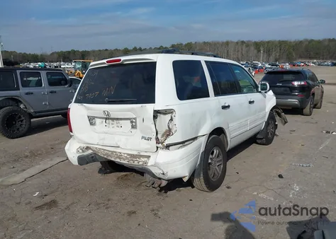 2005 Honda Pilot Ex-L from USA, damaged, VIN 5FNYF18565B007907